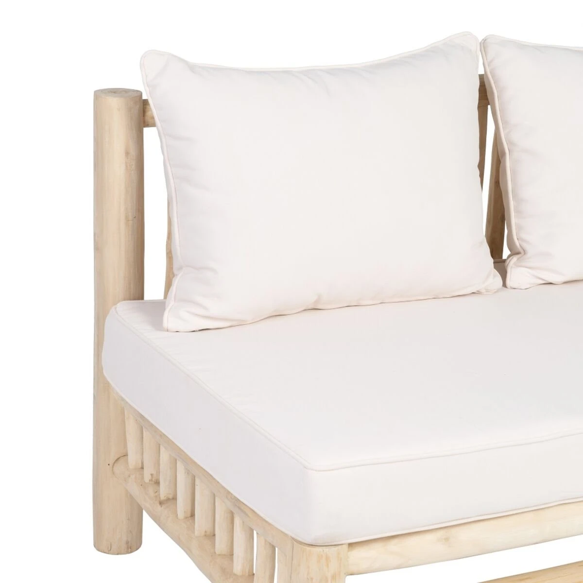 Sofá De 2 Plazas AKAR 131 X 80 X 77,5 Cm Madera De Teca - Imagen 4