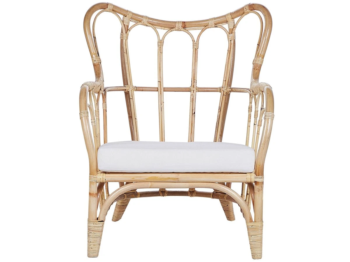 Conjunto De Jardín 4 Plazas De Ratán Natural/beige Crema BRINDISI - Imagen 9