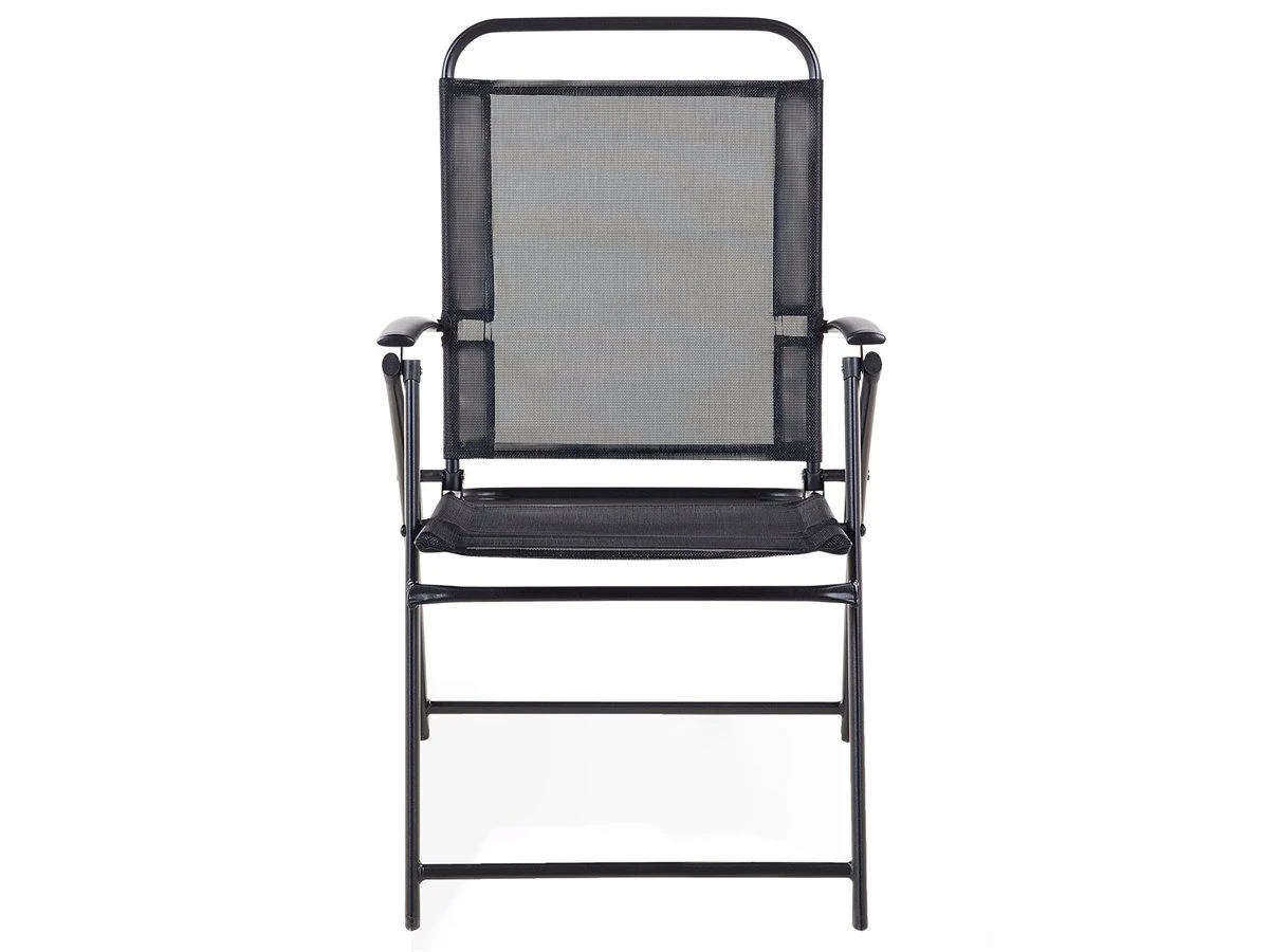 Conjunto De Jardín En Acero Negro Con 6 Sillas LIVO - Imagen 10