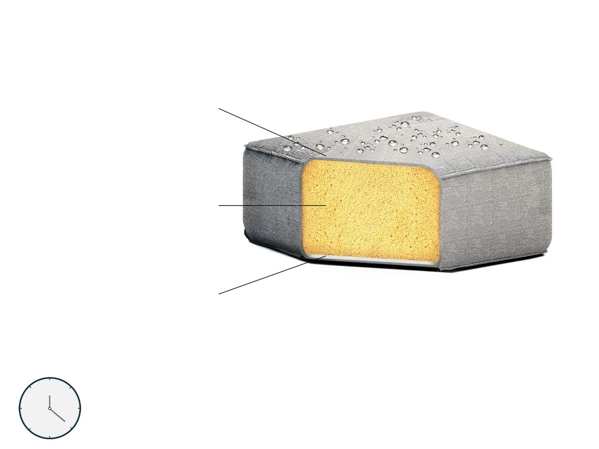 Conjunto De 2 Sillones De Poliéster Gris/negro ROVIGO - Imagen 11