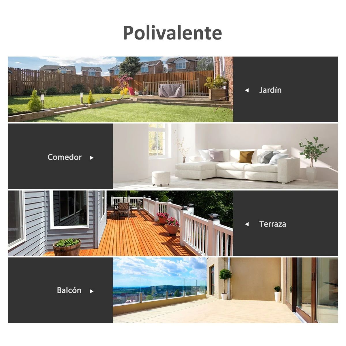 Outsunny Mesa Auxiliar De Cristal Templado Cuadrada Bordes Redondeados Mesita Cafépara Patio Terraza Balcón Negro Y Transparente 68,5x68,5x84 Cm - Imagen 7