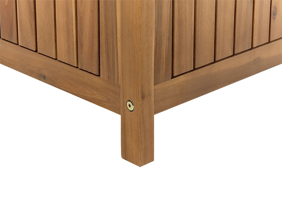 Banco De Jardín De Madera De Acacia Clara 160 Cm SOVANA - Imagen 9