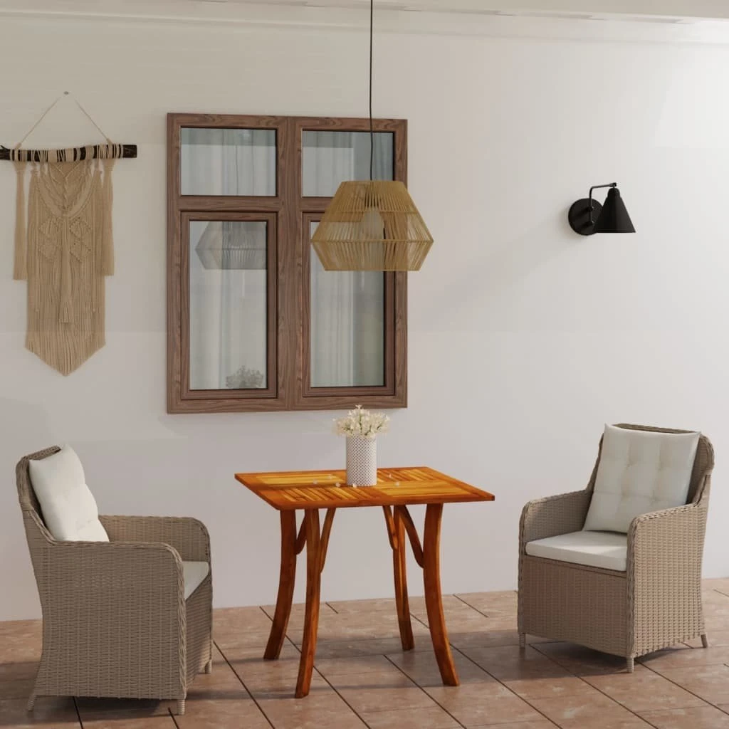 Juego De Comedor Para Jardín De 3 Piezas Marrón VidaXL