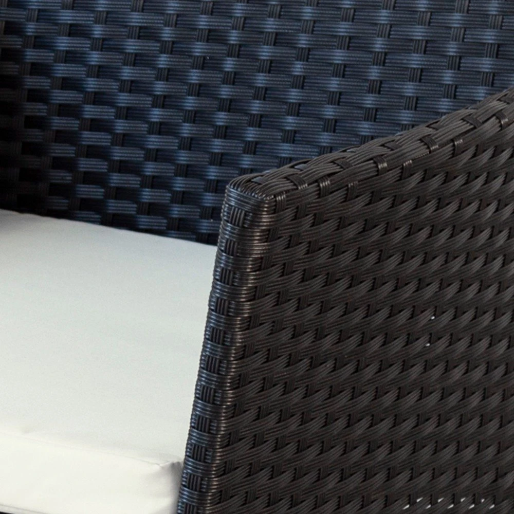 Conjunto Muebles Terraza Y Jardín Ratán C/2 Sillones, 1 Sofá Y 1 Mesa Aktive - Imagen 3