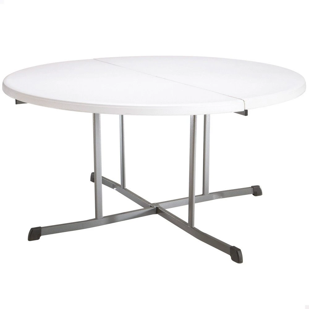 Mesa Redonda Plegable Blanco LIFETIME Ø152 X 75,5 Cm