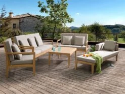 Conjunto De Jardín De Madera Para 7 Personas PATAJA