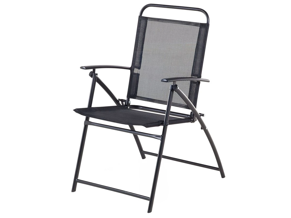 Conjunto De Jardín En Acero Negro Con 6 Sillas LIVO - Imagen 9