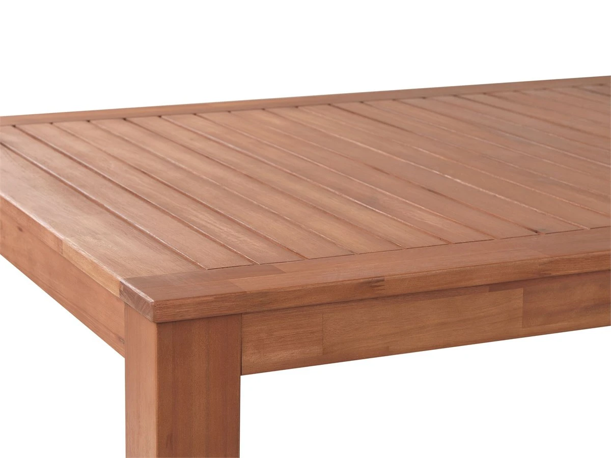 Mesa De Comedor De Madera De Eucalipto Clara 190 X 105 Cm MONSANO - Imagen 6