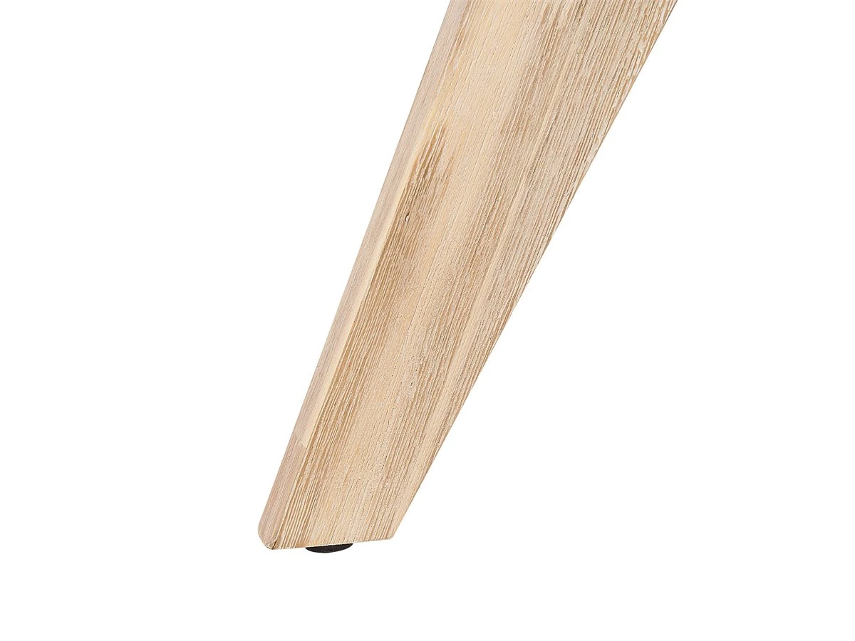 Conjunto De Jardín De Cemento Reforzado Mesa 90 X 90 Cm 4 Taburetes Gris/madera Clara OLBIA - Imagen 7