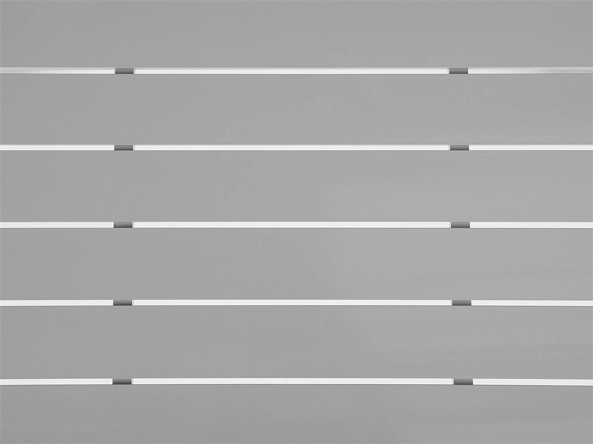 Mesa De Jardín Extensible De Metal Gris Claro/blanco 175/255 X 100 Cm PERETA - Imagen 10