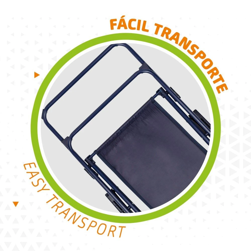 Silla Plegable Fija Rayas Marineras Aktive Garden - Imagen 4