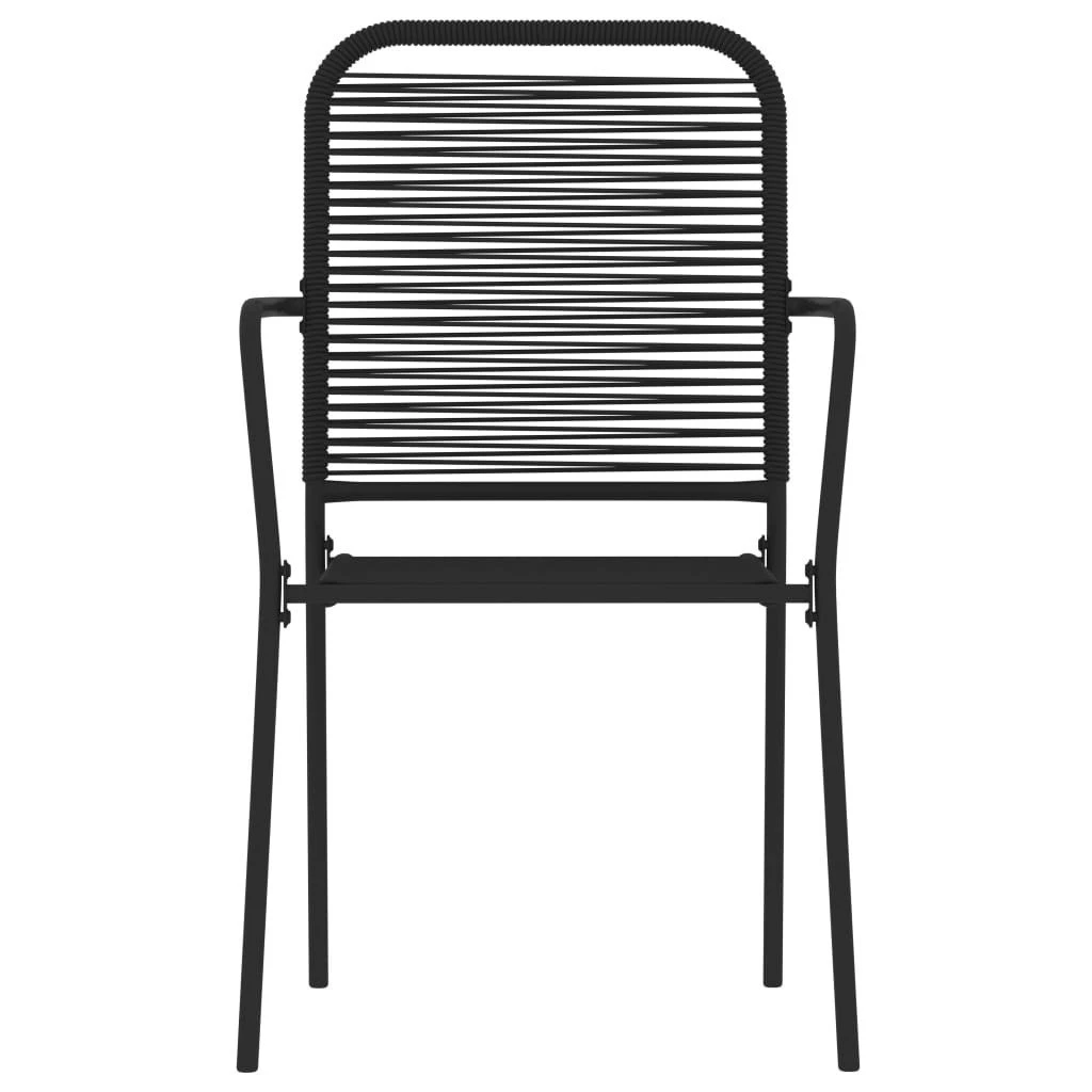 Juego De Comedor De Jardín 5 Piezas Negro VidaXL - Imagen 4