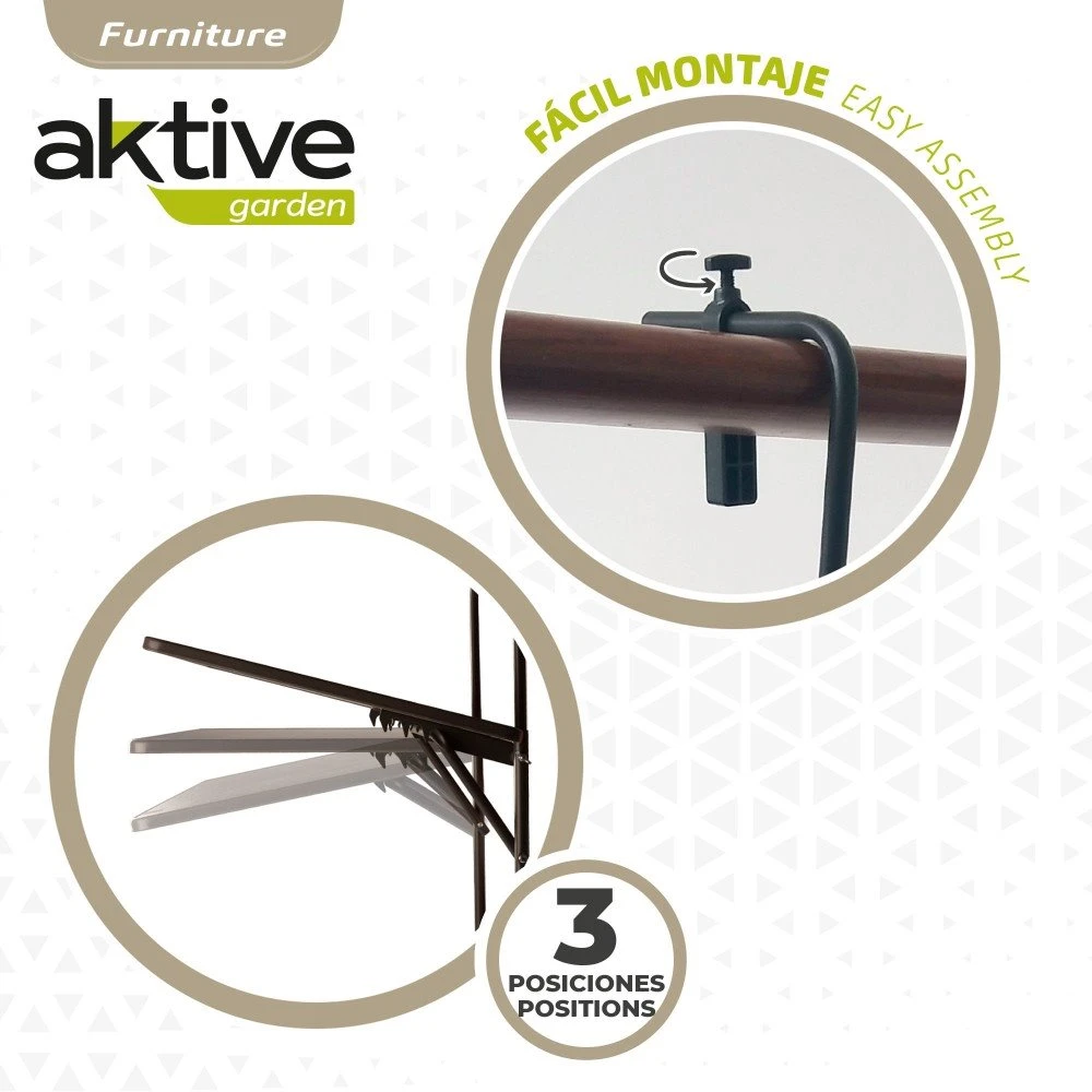Mesa Plegable Balcón Multiposición Aktive - Imagen 4