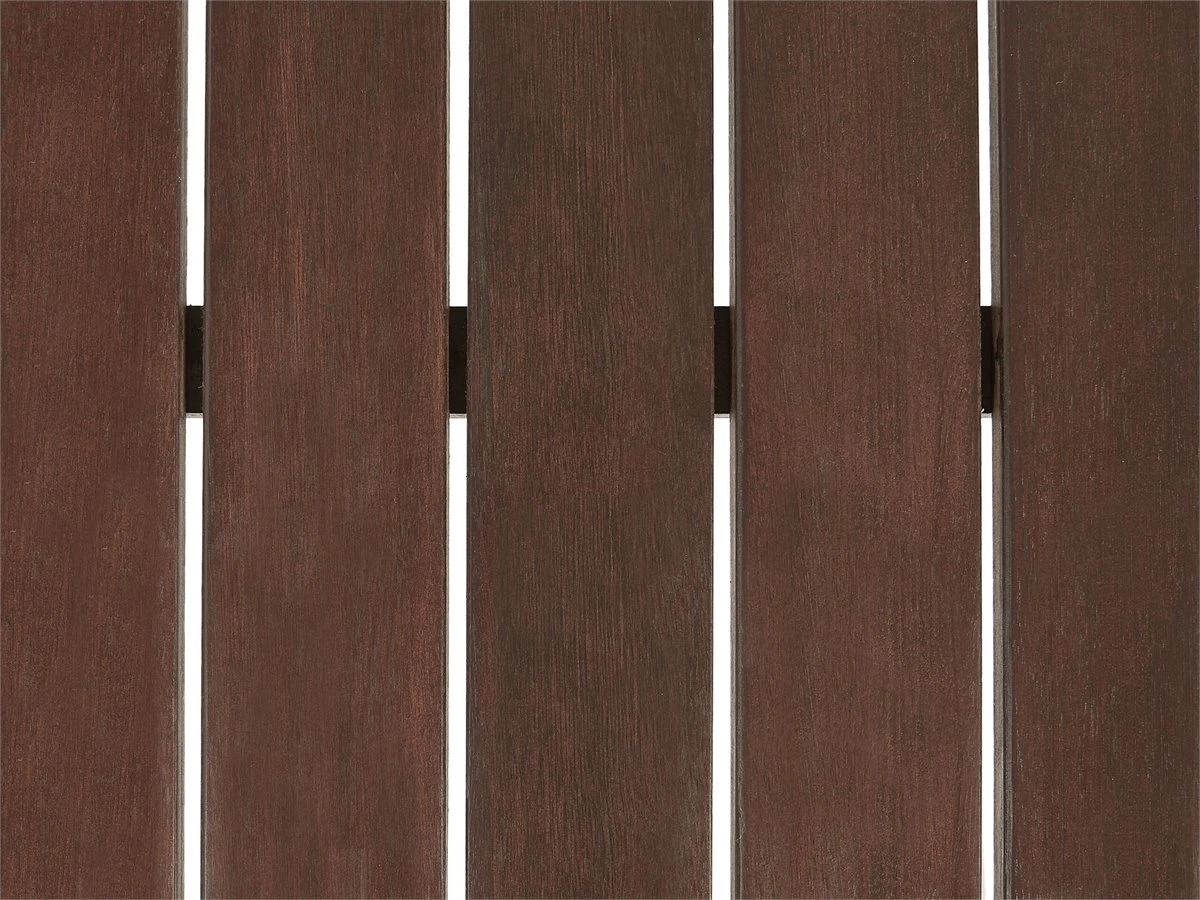 Conjunto De Jardín Mesa Y 2 Bancos Madera Oscura TUSCANIA - Imagen 8