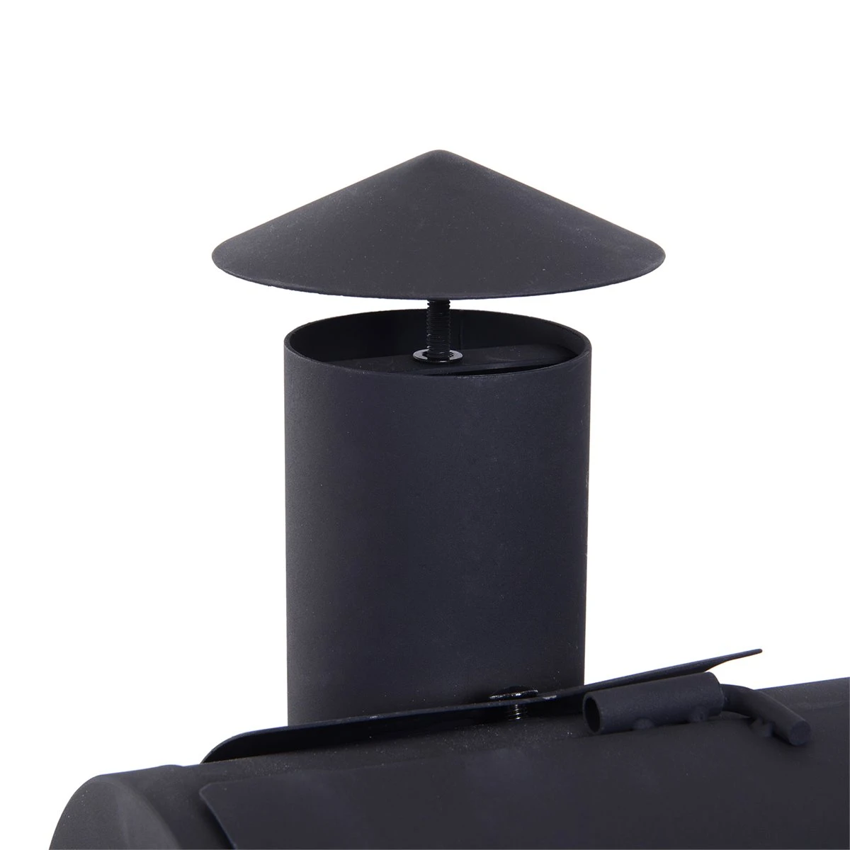 Outsunny Barbacoa De Carbón 3 En 1 Ahumador Parilla De Carbón Barbacoa De BBQ 124x53x104 Cm Con Termómetro Y Ruedas Estantes De Madera Picnic Acampada Al Aire Libre - Imagen 7