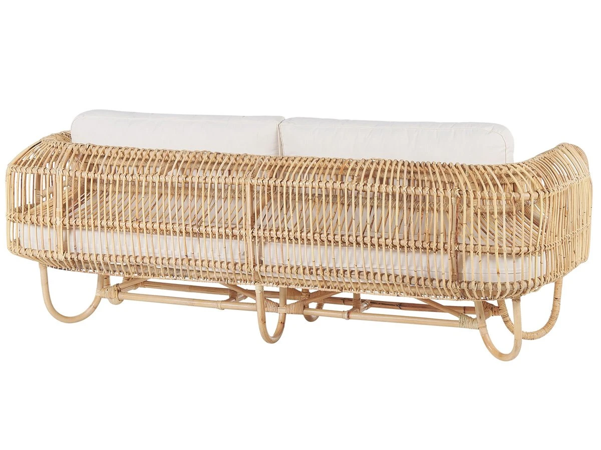 Sofá De Ratán Natural 2 Plazas DOLCEDO - Imagen 5