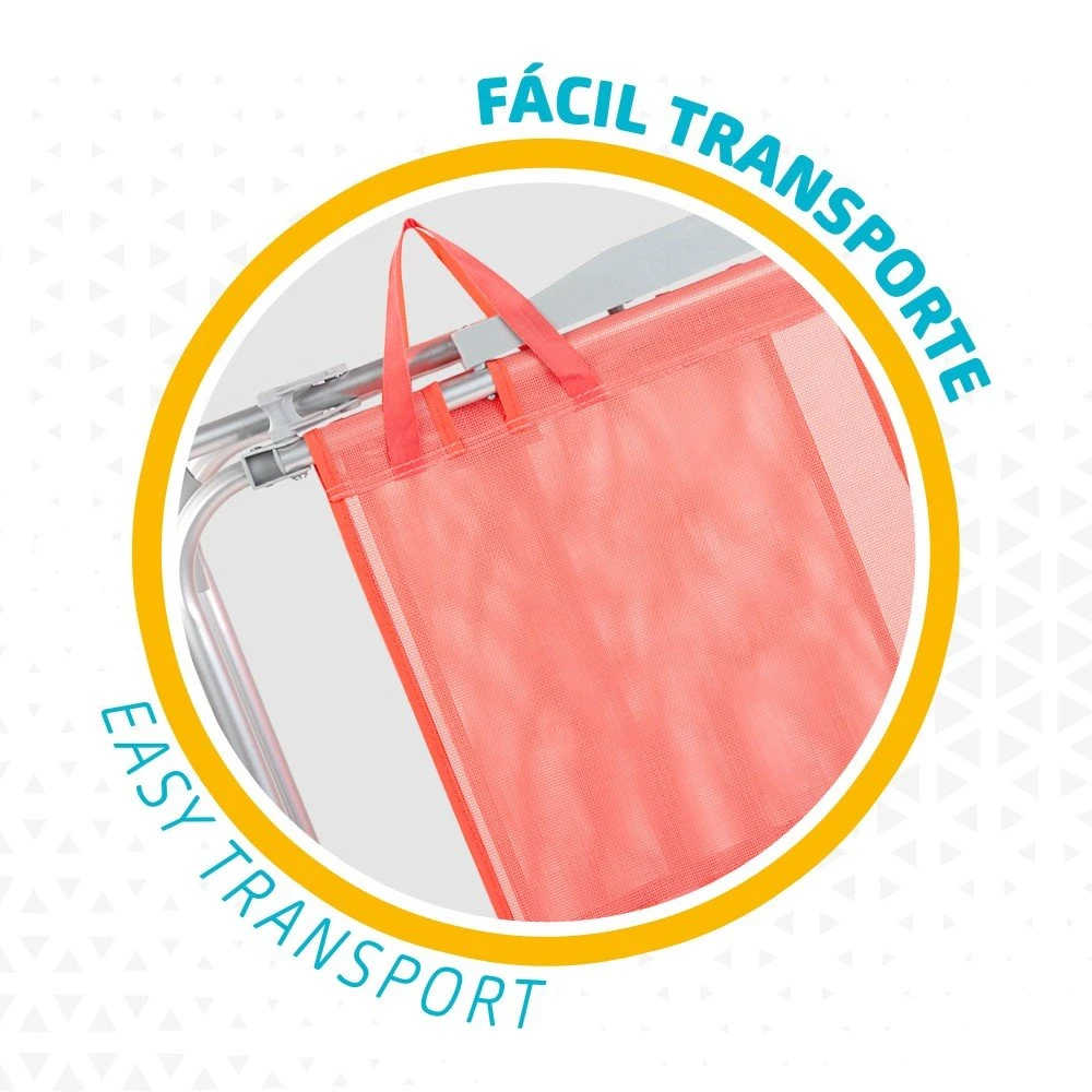 Silla Plegable Alta Aluminio Coral Aktive - Imagen 4