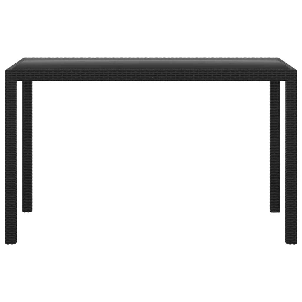 Set De Comedor De Jardín 3 Pzas Y Cojines Ratán Sintético Negro VidaXL - Imagen 5