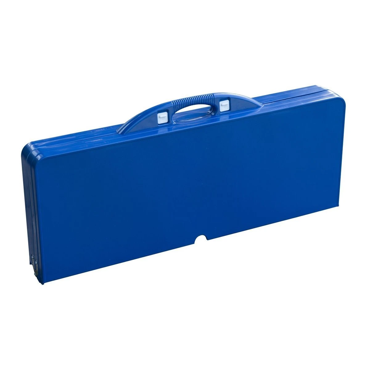 Outsunny Mesa Maleta De Camping Plegable Portátil 4 Asientos Y Agujero Sombrilla Estructura Aluminio Playa Picnic 84.5x64.5x66cm (Azul) - Imagen 4