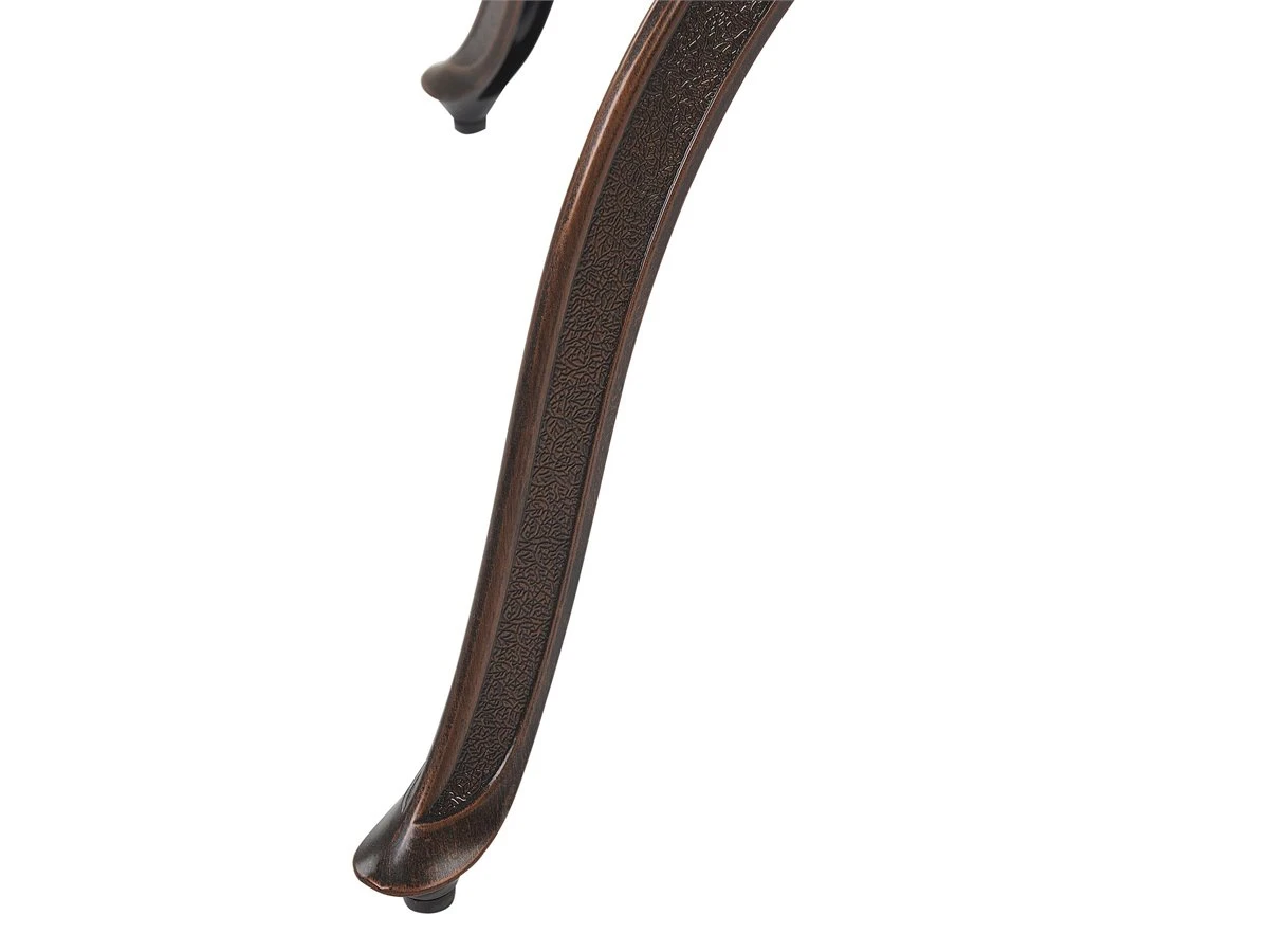 Mesa De Jardín De Metal Marrón Oscuro/beige ⌀ 105 Cm MANFRIA - Imagen 10