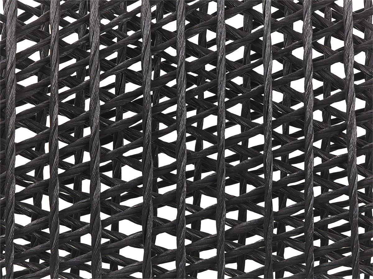 Conjunto De 2 Sillas De Jardín Negro/madera Clara/gris Claro OLBIA - Imagen 12