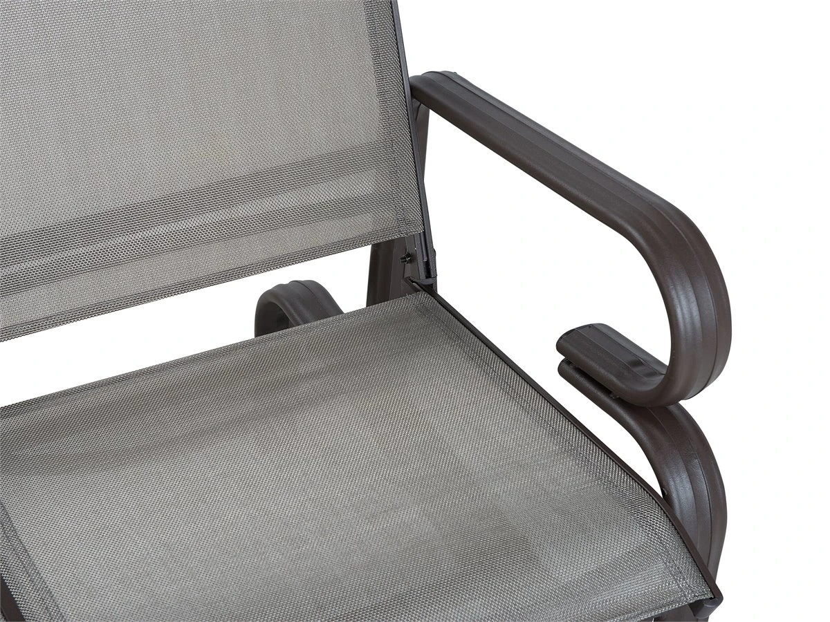 Silla De Jardín De Metal Marrón/gris BORGIO - Imagen 6