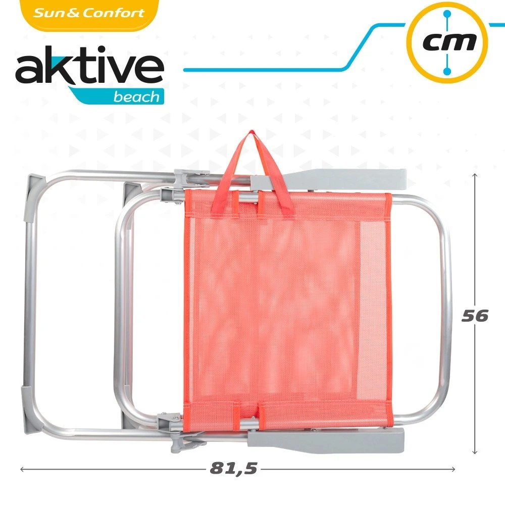 Silla Plegable Alta Aluminio Coral Aktive - Imagen 7