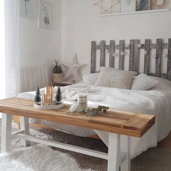 Banco De Madera Blanco/marrón SCANIA - Imagen 10