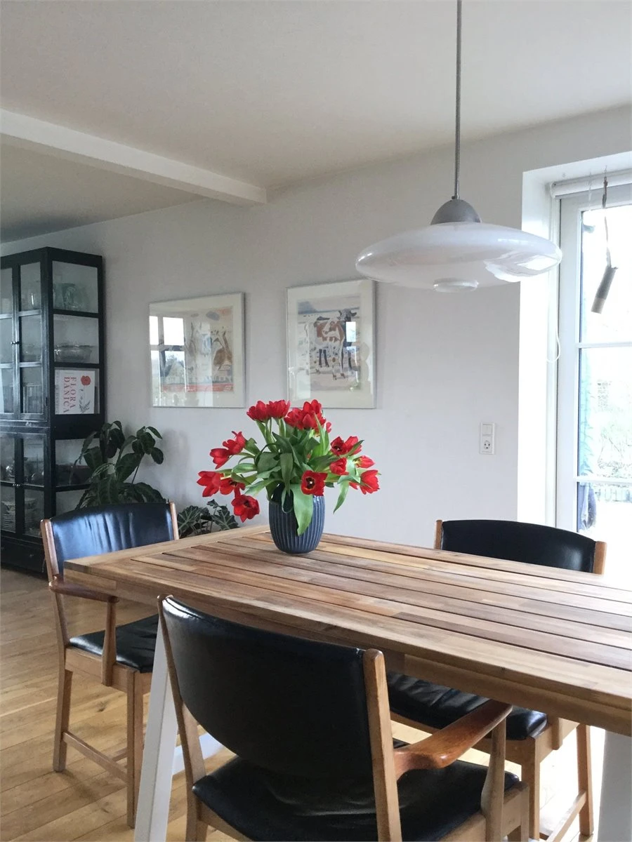 Mesa De Comedor De Madera De Acacia Clara/blanco 170 X 80 Cm SCANIA - Imagen 9