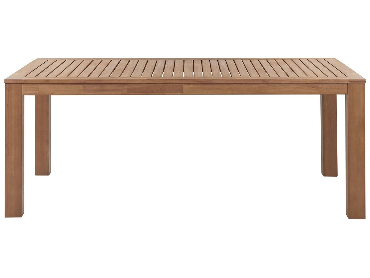 Mesa De Comedor De Madera De Eucalipto Clara 190 X 105 Cm MONSANO - Imagen 5