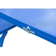 Outsunny Mesa Maleta De Camping Plegable Portátil 4 Asientos Y Agujero Sombrilla Estructura Aluminio Playa Picnic 84.5x64.5x66cm (Azul) - Imagen 9