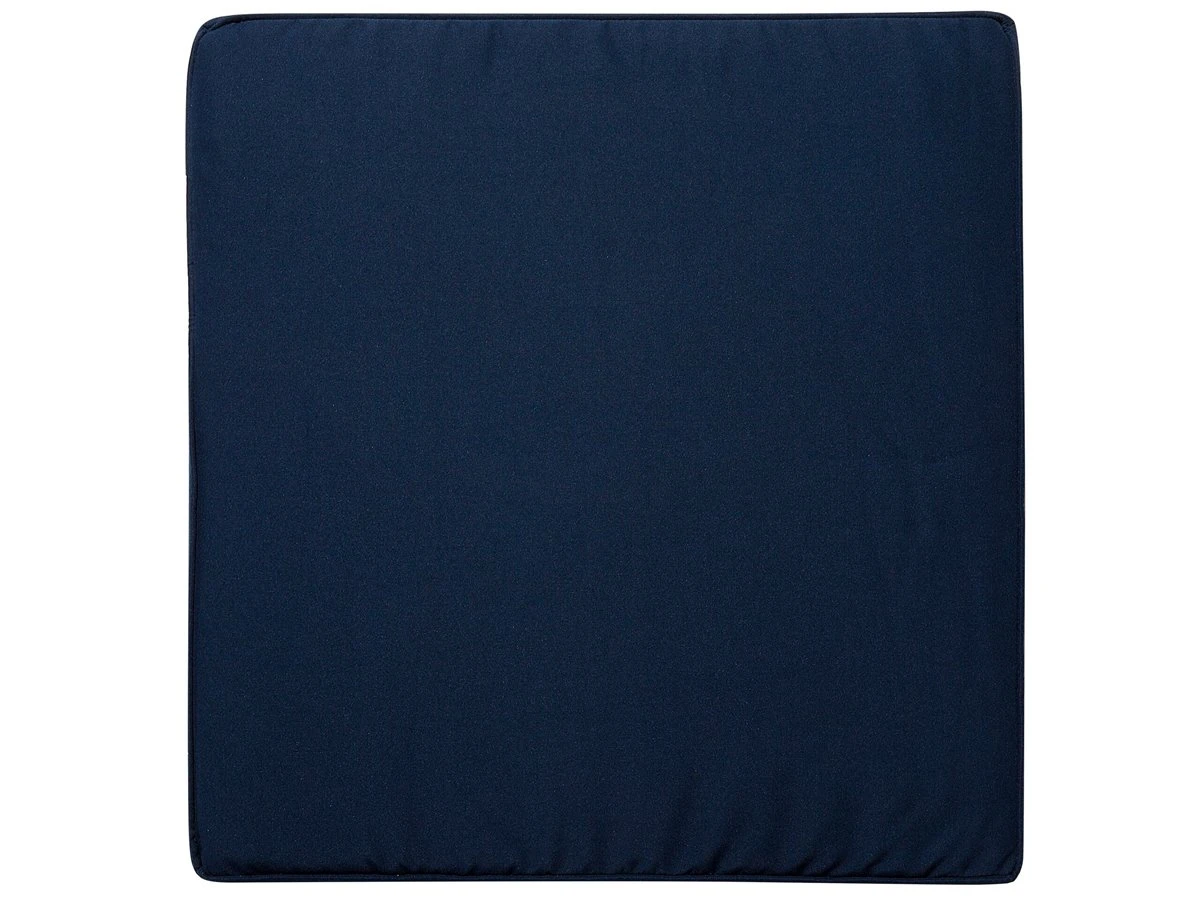 Silla De Jardín De Madera Blanca Con Cojín Azul Oscuro BALTIC - Imagen 8