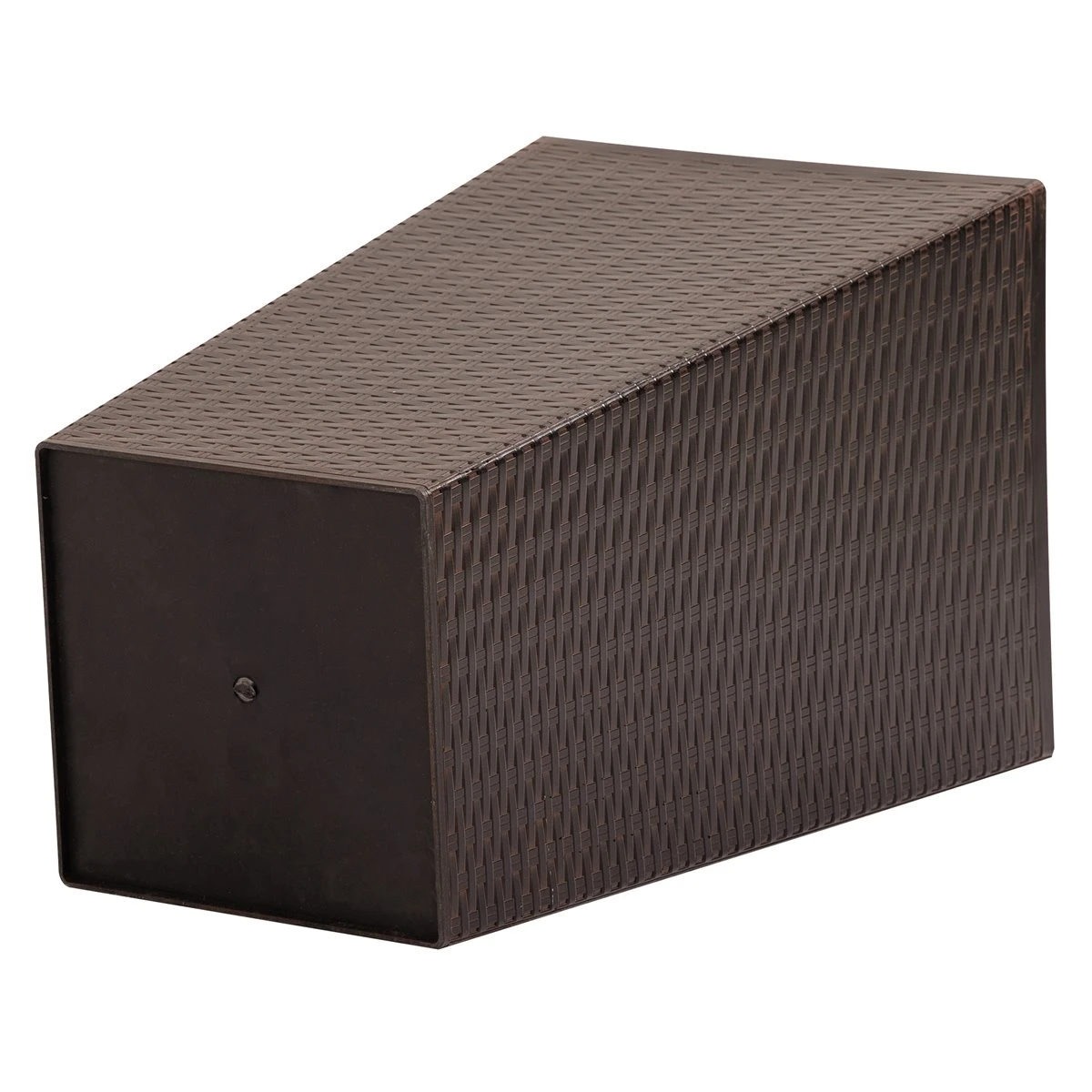 Outsunny Conjunto De 3 Macetas Cuadradas Para Plantas Flores 3 Maceteros Con Efecto De Símil Ratán Para Jardín Terraza Interior Y Exterior 36,5x36,5x61 Cm Marrón - Imagen 9