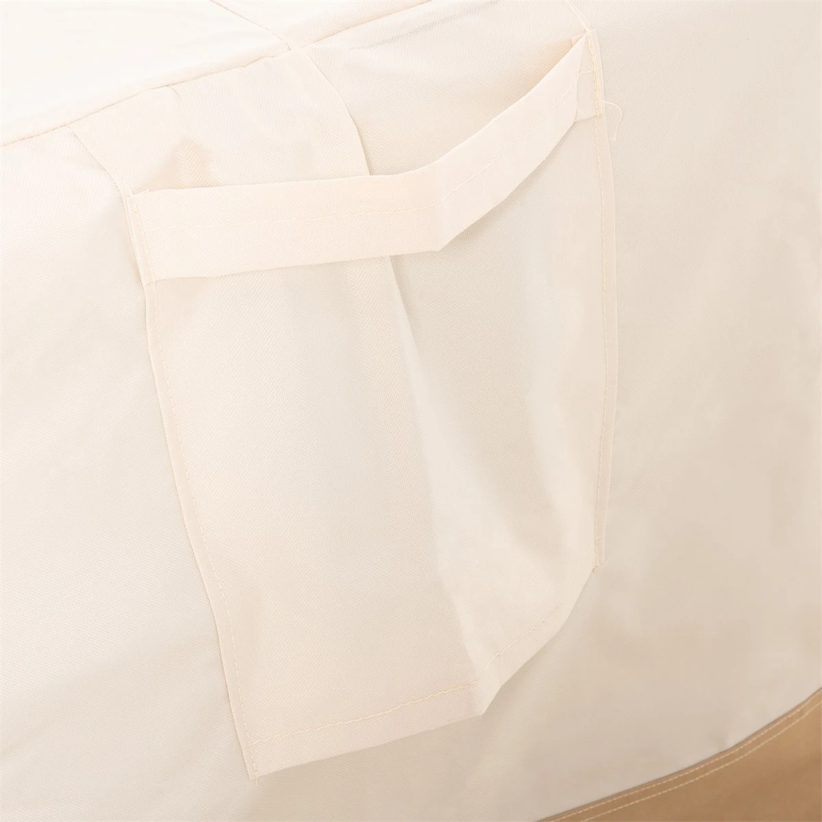 Outsunny Funda Protectora Para Muebles De Jardín 275x208x78 Tela Oxford 600D Impermeable Cubierta Para Sofás Mesas Exterior Con 4 Ventilaciones 5 Asas Y Cordón De Tracción Beige - Imagen 8