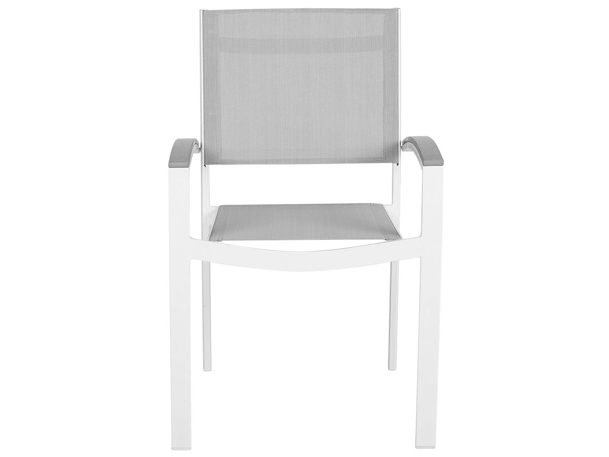 Conjunto De 2 Sillas De Jardín Gris PERETA - Imagen 5