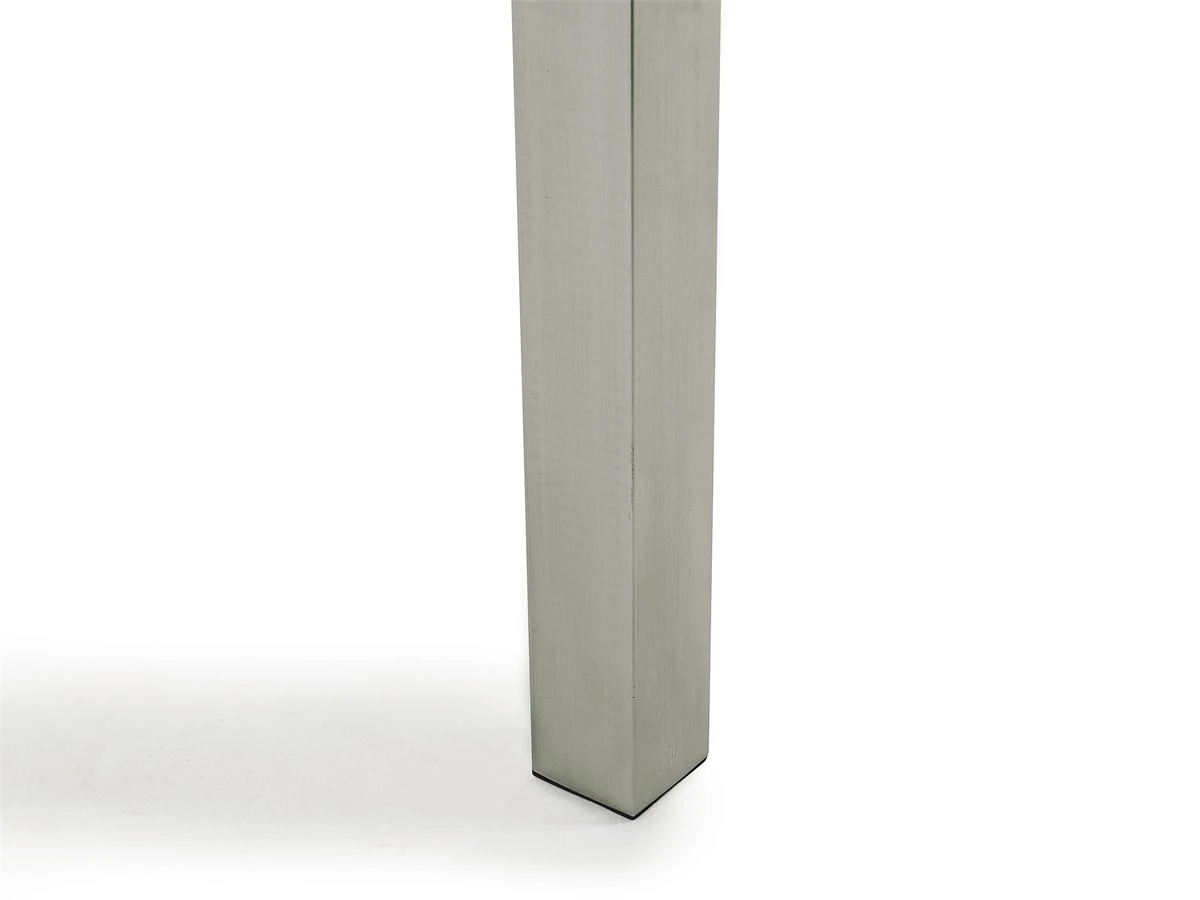 Mesa De Comedor De Metal/vidrio Templado Transparente/plateado 220 X 100 Cm GROSSETO - Imagen 10