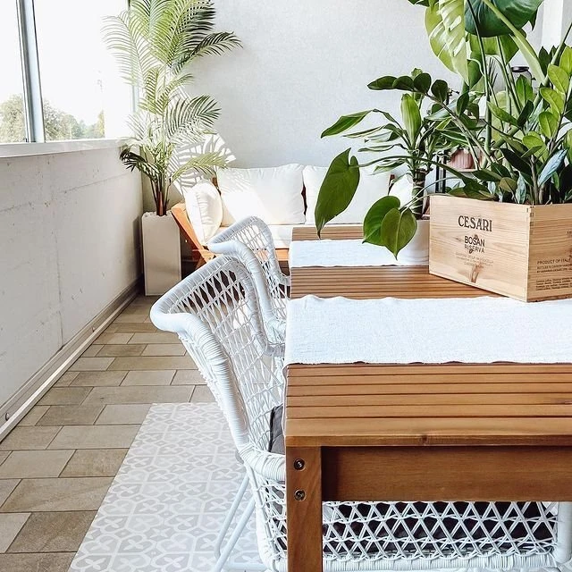 Mesa De Comedor De Madera De Acacia Clara 180 X 90 Cm SASSARI - Imagen 11