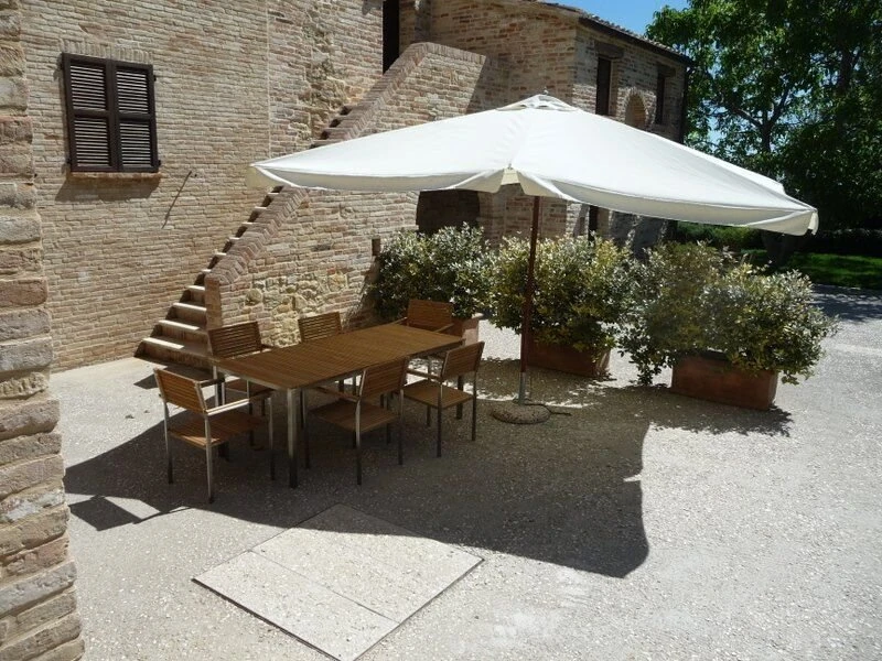 Conjunto De Jardín En Madera/acero Para 6 Personas VIAREGGIO - Imagen 6