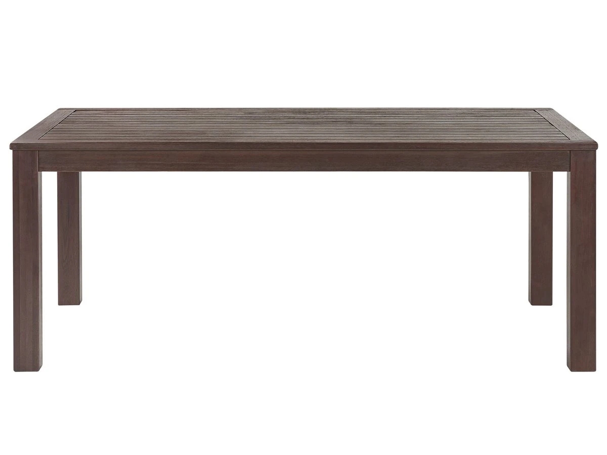 Mesa De Comedor De Madera De Eucalipto Oscura 180 X 100 Cm TUSCANIA - Imagen 4