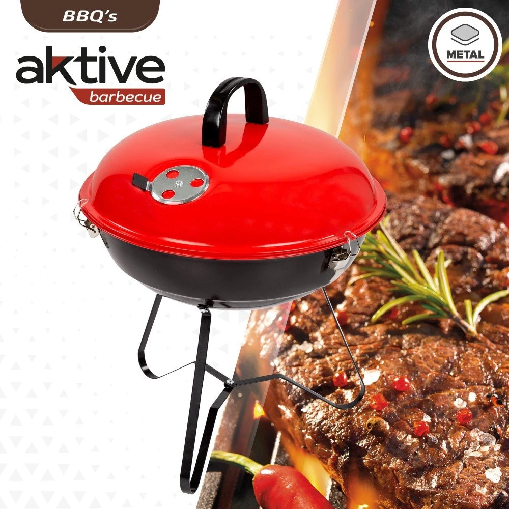 Barbacoa Carbón Con Tapa Aktive - Imagen 2