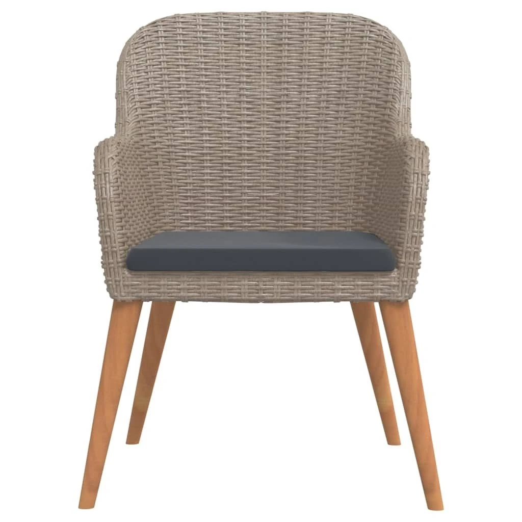 Juego De Comedor De Jardín 5 Piezas Con Cojines Marrón VidaXL - Imagen 4