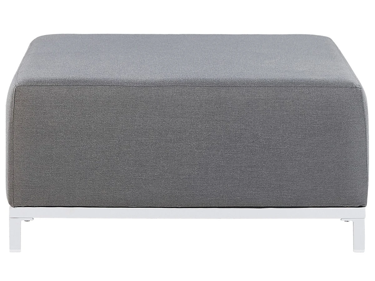 Conjunto De Jardín 5 Plazas De Poliéster Gris/blanco ROVIGO - Imagen 11