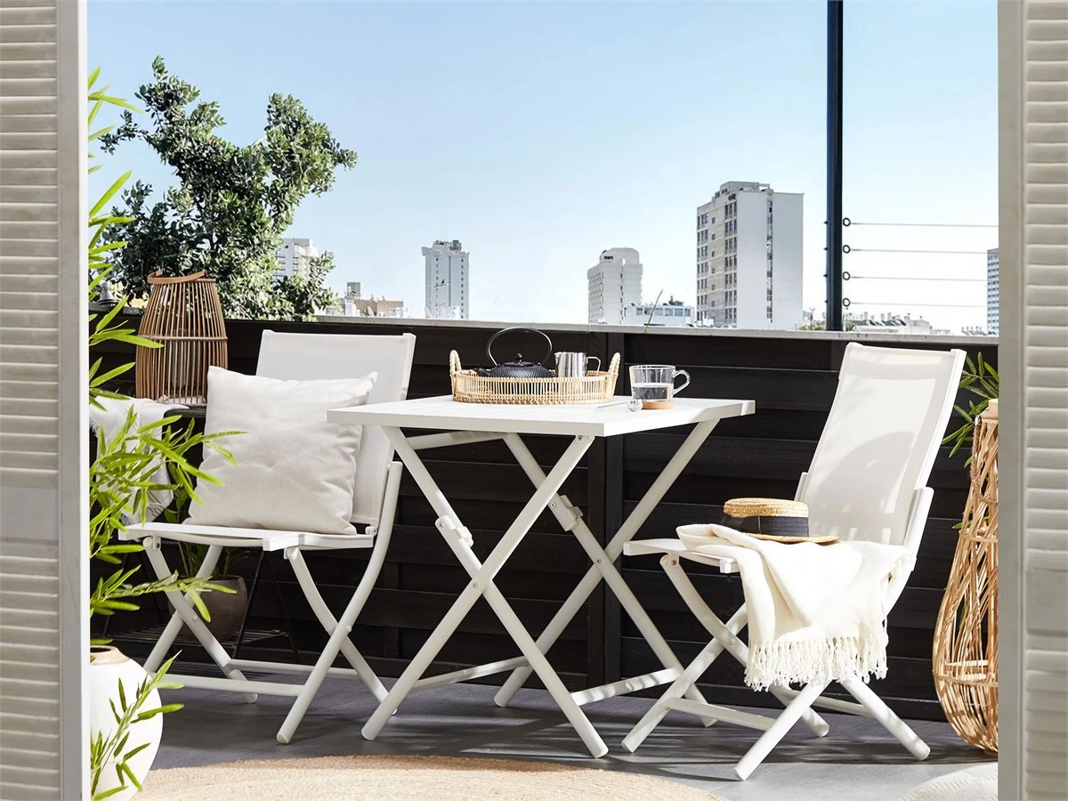 Conjunto De Balcón Blanco CAORLE