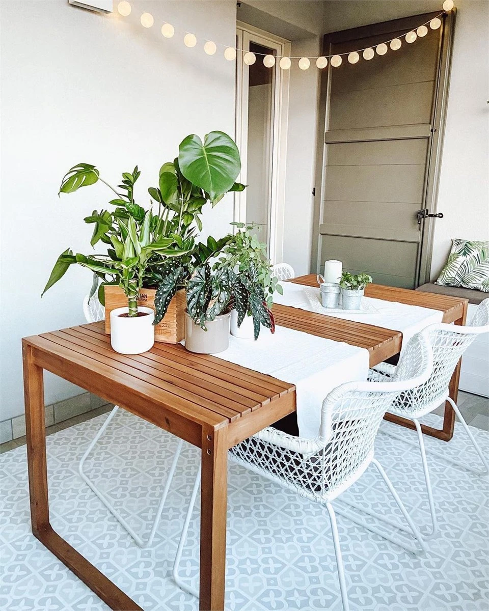 Mesa De Comedor De Madera De Acacia Clara 180 X 90 Cm SASSARI - Imagen 9