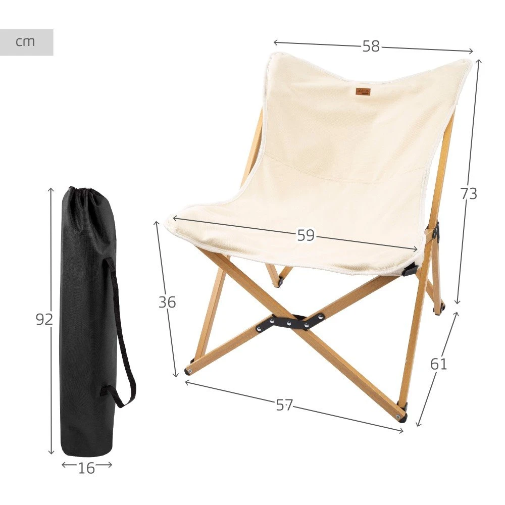Sillón Plegable Glamping C/bolsa Transporte Aktive - Imagen 4