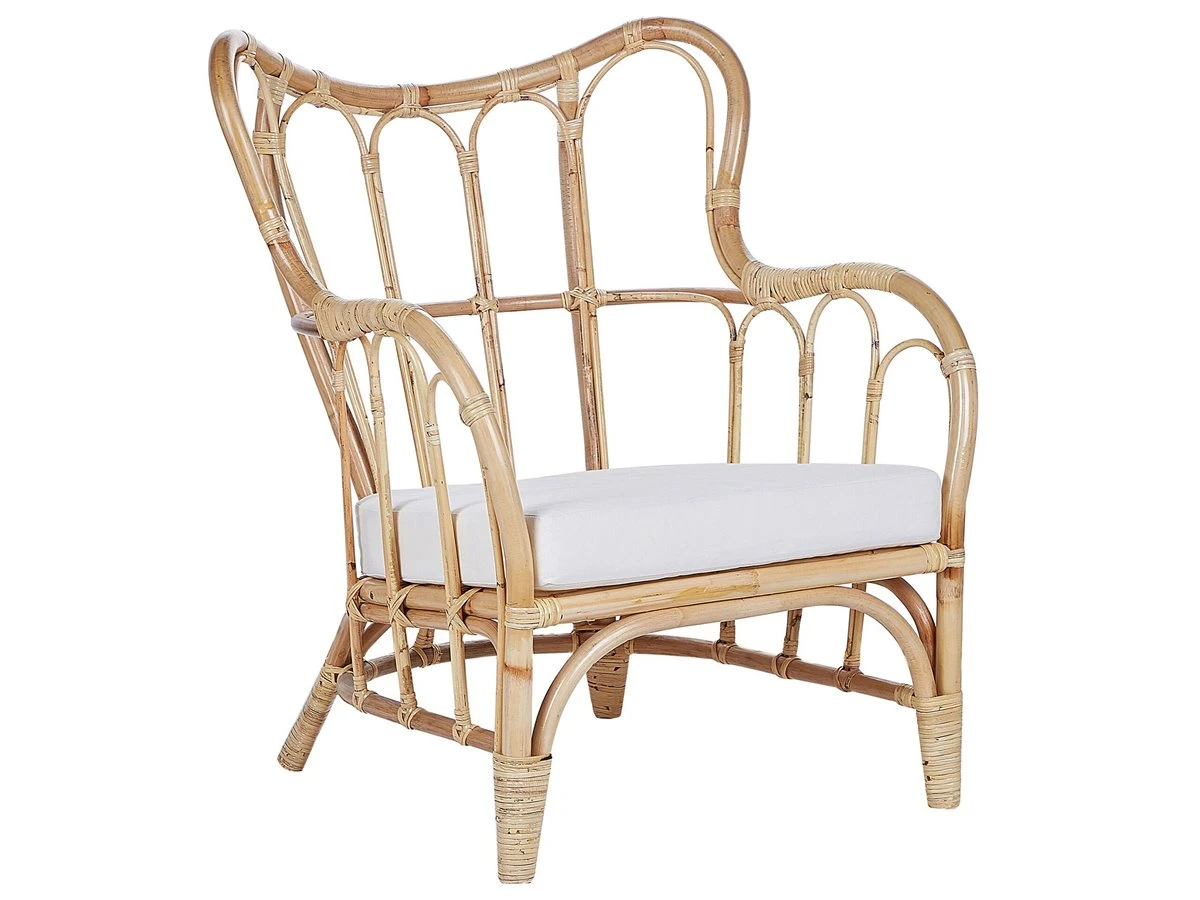 Conjunto De Jardín 4 Plazas De Ratán Natural/beige Crema BRINDISI - Imagen 10