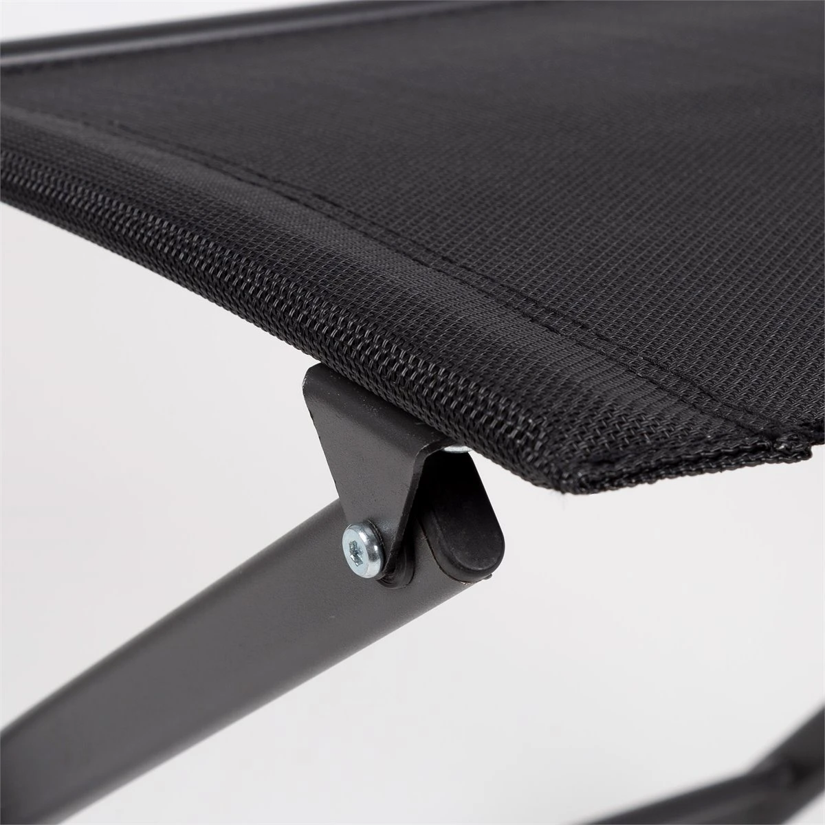 Silla Plegable Jardín Tejido Reforzado Negra Aktive - Imagen 5