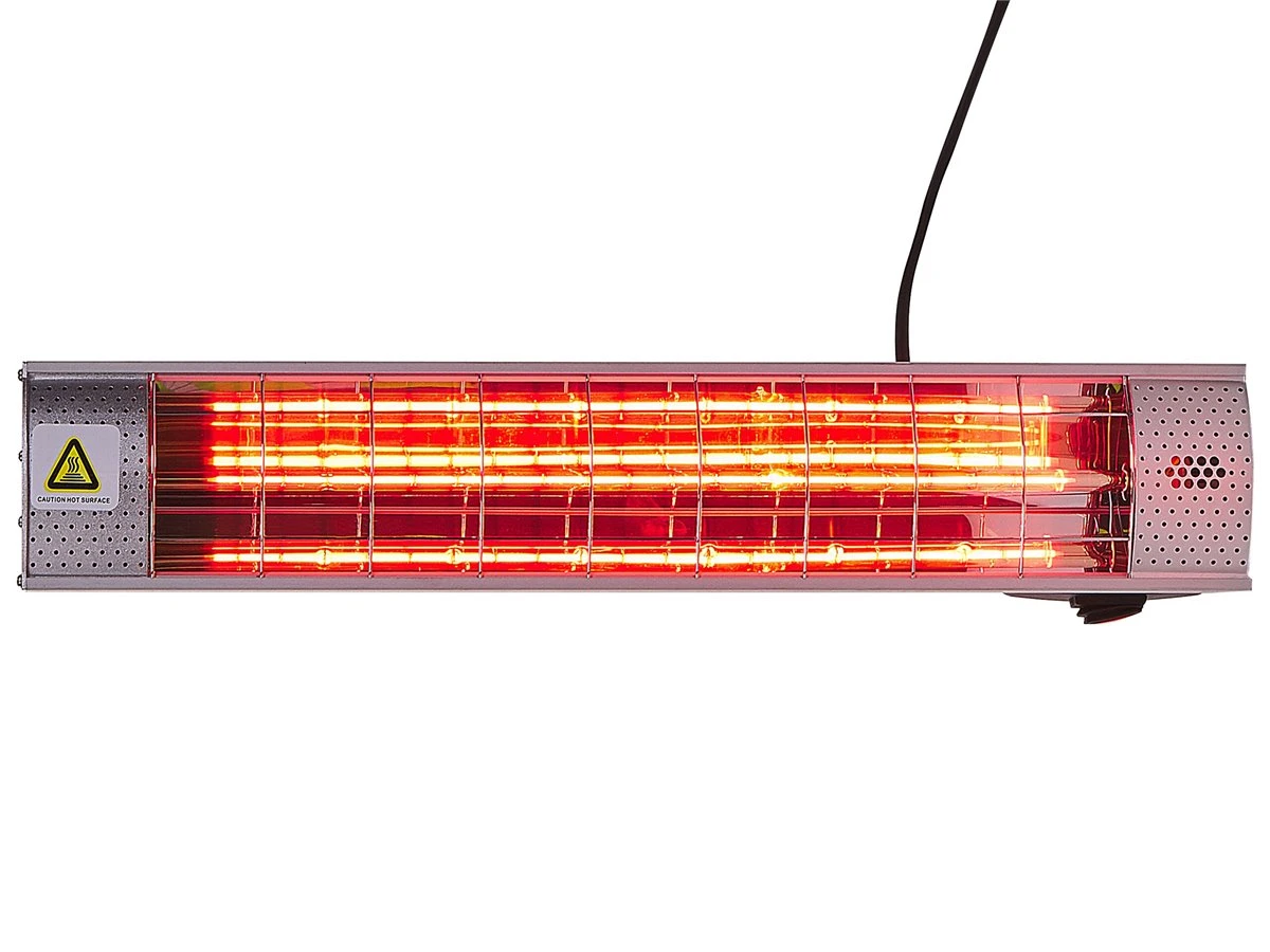 Estufa Eléctrica De Metal Plateado 2000 W BROMO - Imagen 2