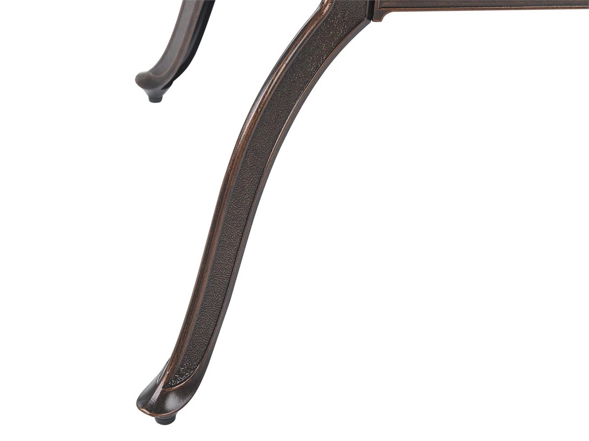 Mesa De Jardín De Metal Marrón Oscuro ⌀ 102 Cm SALENTO - Imagen 6