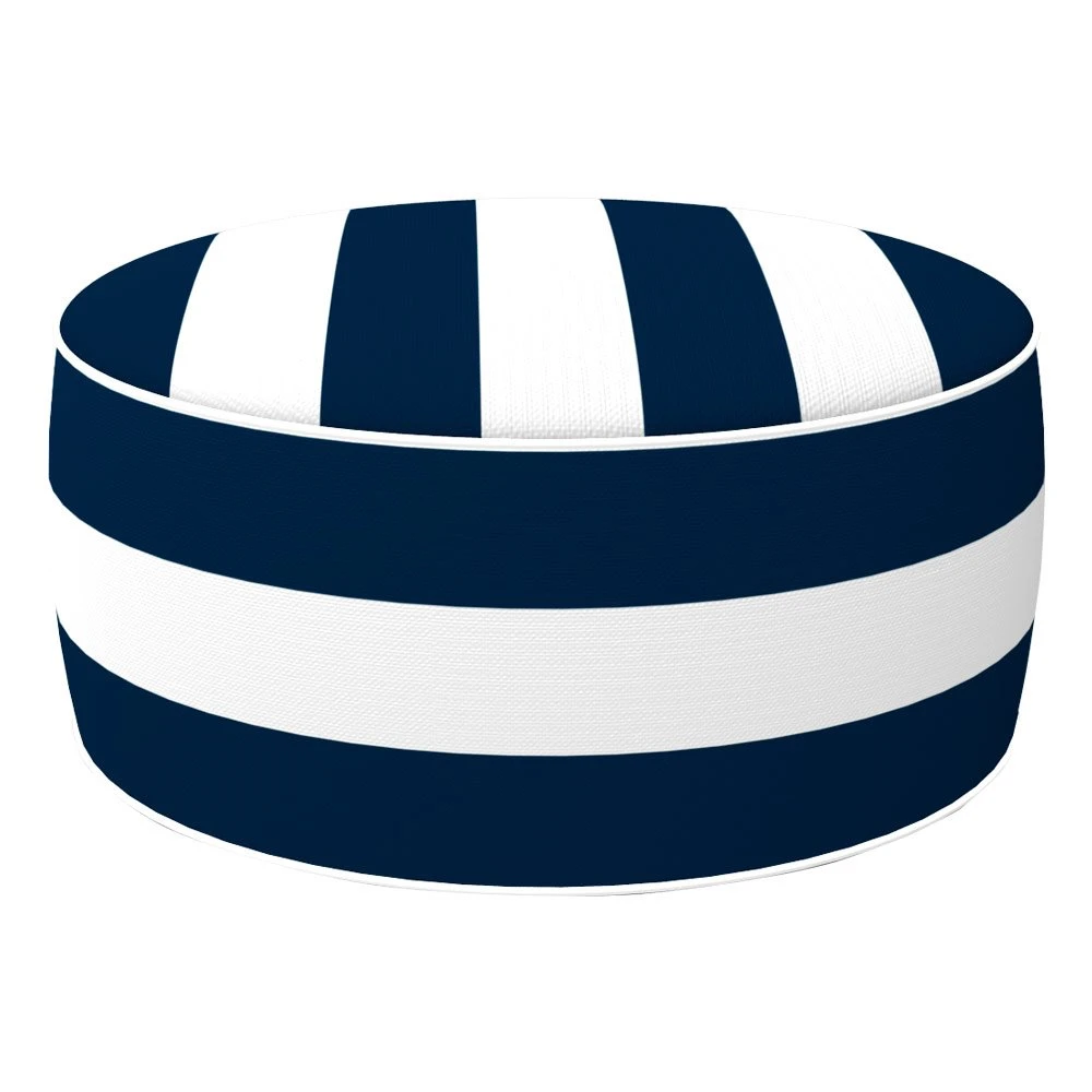 Puff Hinchable Ottoman Resistente Al Agua Colonial Azul Aktive - Imagen 2